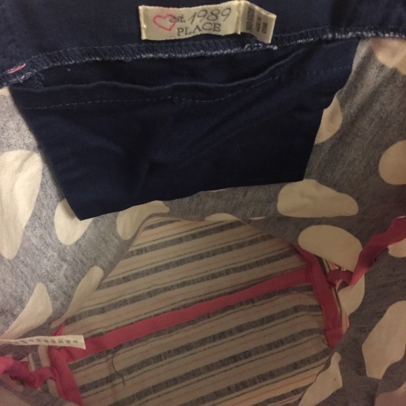 CHILDREN’S PLACE Sequined Heart/Polka Dot Tote Bag - Picture 7 of 8